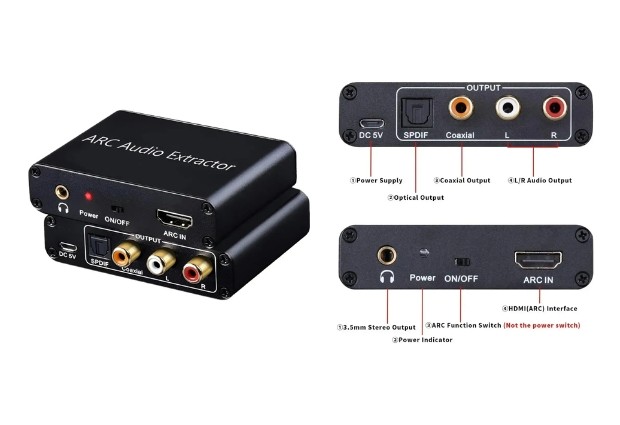 &ua  CONVERTIDOR OPTICO HDMI  (1197)